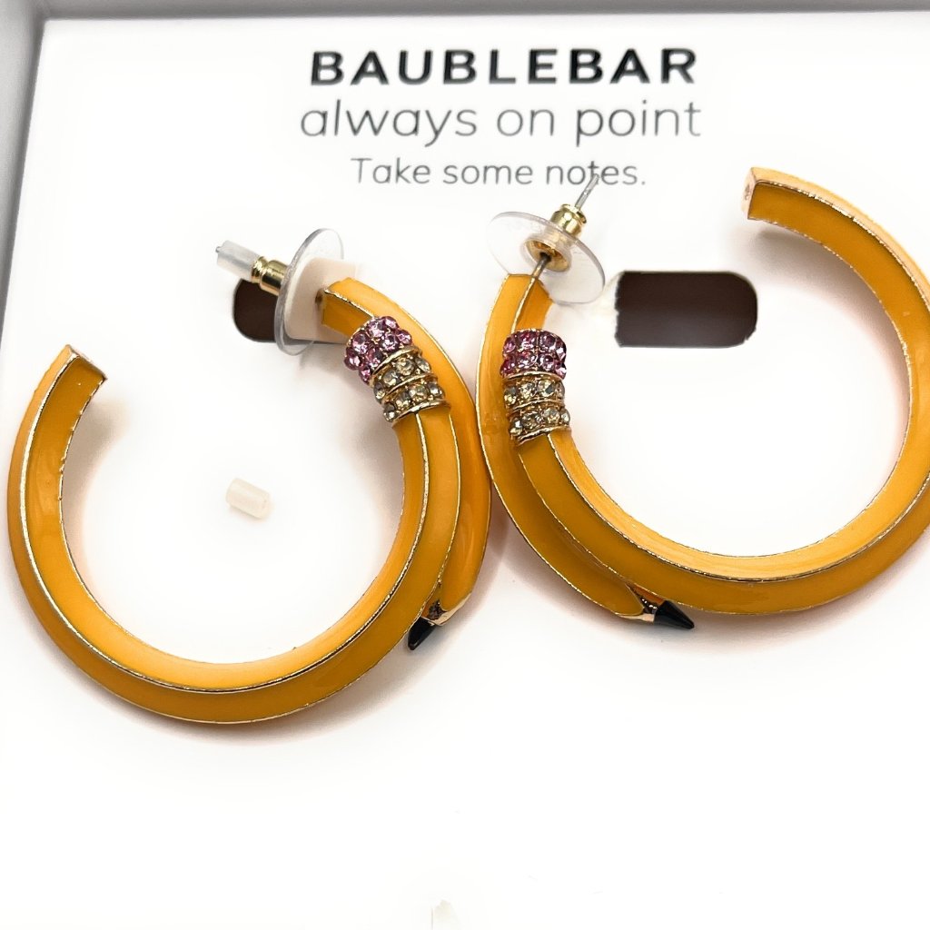 Baublebar Pencil Hoop Earrings  5234